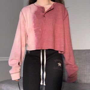 bleach dyed henley {XL}